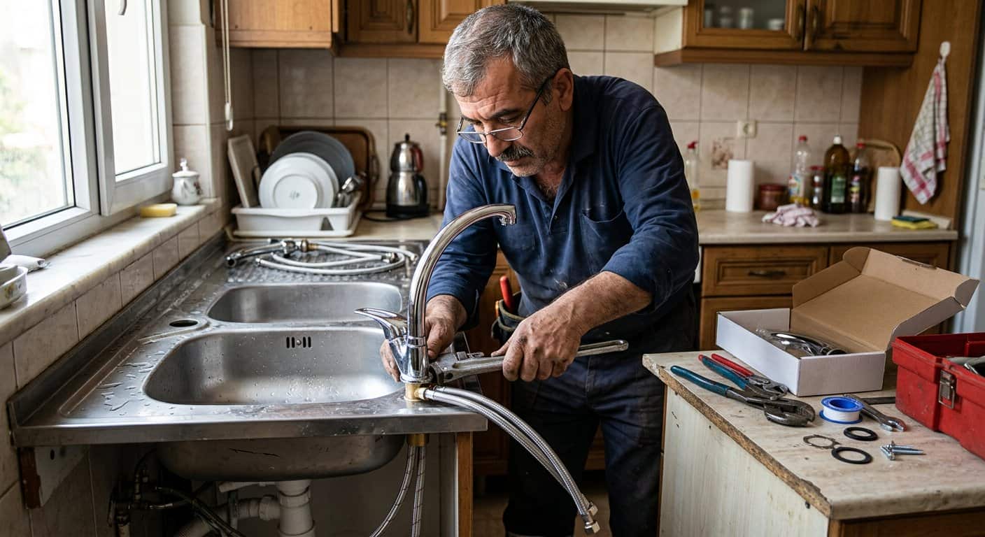 Mutfak Gideri Açma son akış testi